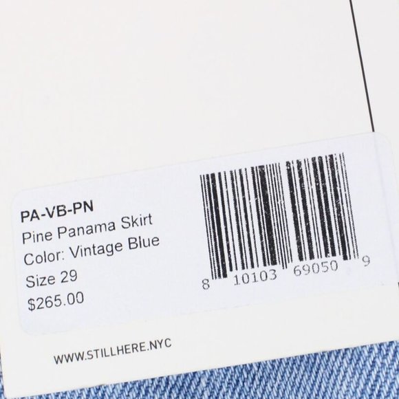 Still Here New York Women's Pine Panama Jean Skirt - FCM24 - Picture 3 of 4